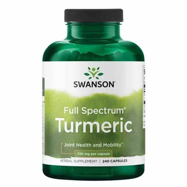 美國 Swanson 薑黃素膠囊 Full Spectrum Turmeric 720 mg 240粒