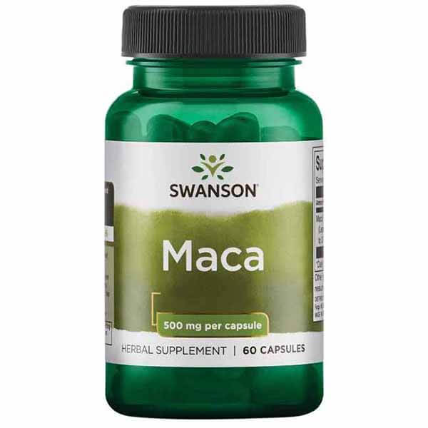 美國 Swanson 瑪卡4:1濃縮精華膠囊 Maca Extract 500mg 60粒