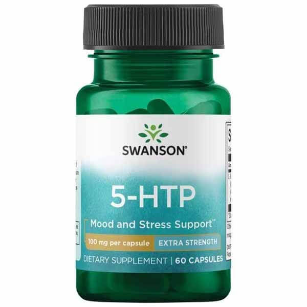美國 Swanson 5-羥色胺酸 5-HTP, Extra Strength 100mg 60粒