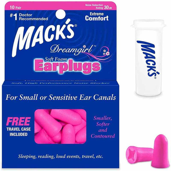 Mack’s 女士專用耳塞 – 10對裝 窄耳道設計
