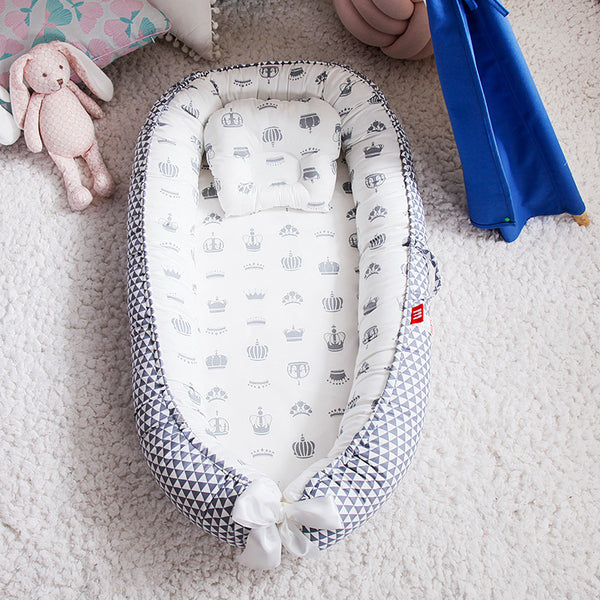 新生兒 可拆洗雙面 防側翻床墊 分隔床