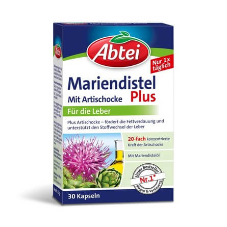 Abtei Mariendistel Plus 乳薊＋朝鮮薊護肝膠囊30粒 德國進口