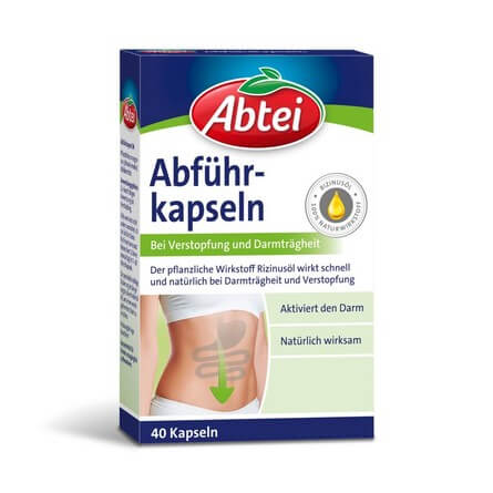 Abtei Abführkapseln 蓖麻油潤腸膠囊40粒 德國進口