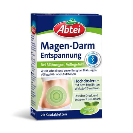 Abtei Magen-Darm Entspannung 腸胃舒緩咀嚼片20粒 德國進口