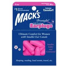 Mack’s 女士專用耳塞 – 5 對裝 窄耳道設計