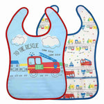 防水兒童飯衣 圍兜 罩衣 反兜設計(兩件裝)